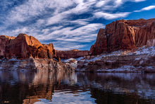 Load image into Gallery viewer, &quot;Snow Wonderland 2023 - Lake Powell, UT - Fine Art Print on Hahnemühle Photo Rag paper.&quot;
