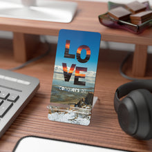 Load image into Gallery viewer, Mobile Display Stand with a quote 'Love Conquer All' - Ana.s.CameraWork