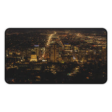 Load image into Gallery viewer, Desk Mat - Winter Night Ensign Peak Nature Park Utah Salt Lake City - Ana.s.CameraWork