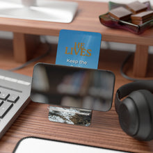 Load image into Gallery viewer, Phone Stand - 'He Lives - Keep the Faith' Great Salt Lake Design - Ana.s.CameraWork