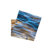 Load image into Gallery viewer, All-over underwater rock print on a simple fit neck gaiter. Folded view