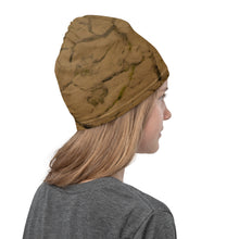 Load image into Gallery viewer, Right view of an all over print neck gaiter on terracota colors
