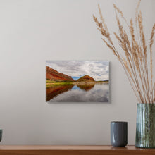 Load image into Gallery viewer, the terracotta hues of the rock formations add a vibrant contrast to this art print. Size 8x12"