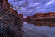 Load image into Gallery viewer, 8609052 Limited edition photograph, main picture, of an evening twilight, on the Colorado River in Utah, rock formations reflecting in the water.