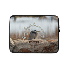Load image into Gallery viewer, Laptop Sleeve - 13" with Lake Powell, UT., image and inspirational text: "Every keystroke, an eco-hug"