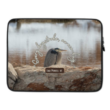 Load image into Gallery viewer, Laptop Sleeve - 15" with Lake Powell, UT., image and inspirational text: "Every keystroke, an eco-hug"