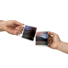 Load image into Gallery viewer, White glossy 11 oz mug with Willard Bay Reservoir image, front view