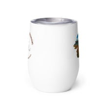 Load image into Gallery viewer, Wine tumbler, white with Starvation Reservoir, UT printed on the back side.
