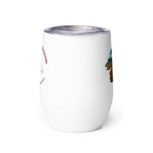 Load image into Gallery viewer, Wine tumbler, white with Starvation Reservoir, UT printed on the back side.