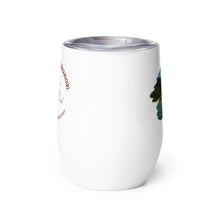 Load image into Gallery viewer, Wine tumbler, white with Strawberry Reservoir, UT printed on the back side.
