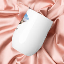 Load image into Gallery viewer, Wine tumbler, white with Flaming Gorge, UT printed comparing colors