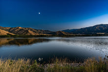 Load image into Gallery viewer, •	"Strange Moon Reflection - Mantua Reservoir. Limited Edition Fine Art Print on Hahnemühle Photo Rag paper."