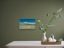 Load image into Gallery viewer, •	"’Fragile Nature’ 8" x 12" - Intimate beauty in the same setting as the previous, showcasing the artwork's size harmony with a Bogo-style vase."