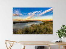 Load image into Gallery viewer, •	" Hypothetical Meaning 40" x 60" - Phenomenal presence in a beige wall setting, showcasing the print's fiery elegance."