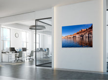 Load image into Gallery viewer, "’Layers of Time 40" x 60" - Enchanting art in a office hallways, showcasing its grandeur and impact."