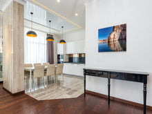 Load image into Gallery viewer, "’Nature's Footprint’ 24" x 36" - Elegance above an entryway table in a hallways, creating a captivating focal point."