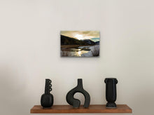 Load image into Gallery viewer, •	"’Spring Sunrise at Lost Creek’ 8" x 12" - A cozy corner with antique vases, highlighting the charm of this smaller piece."