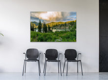 Load image into Gallery viewer, •	" Vibrant Rainbow 40" x 60" - Enchanting art in a waiting room, showcasing its grandeur and impact."
