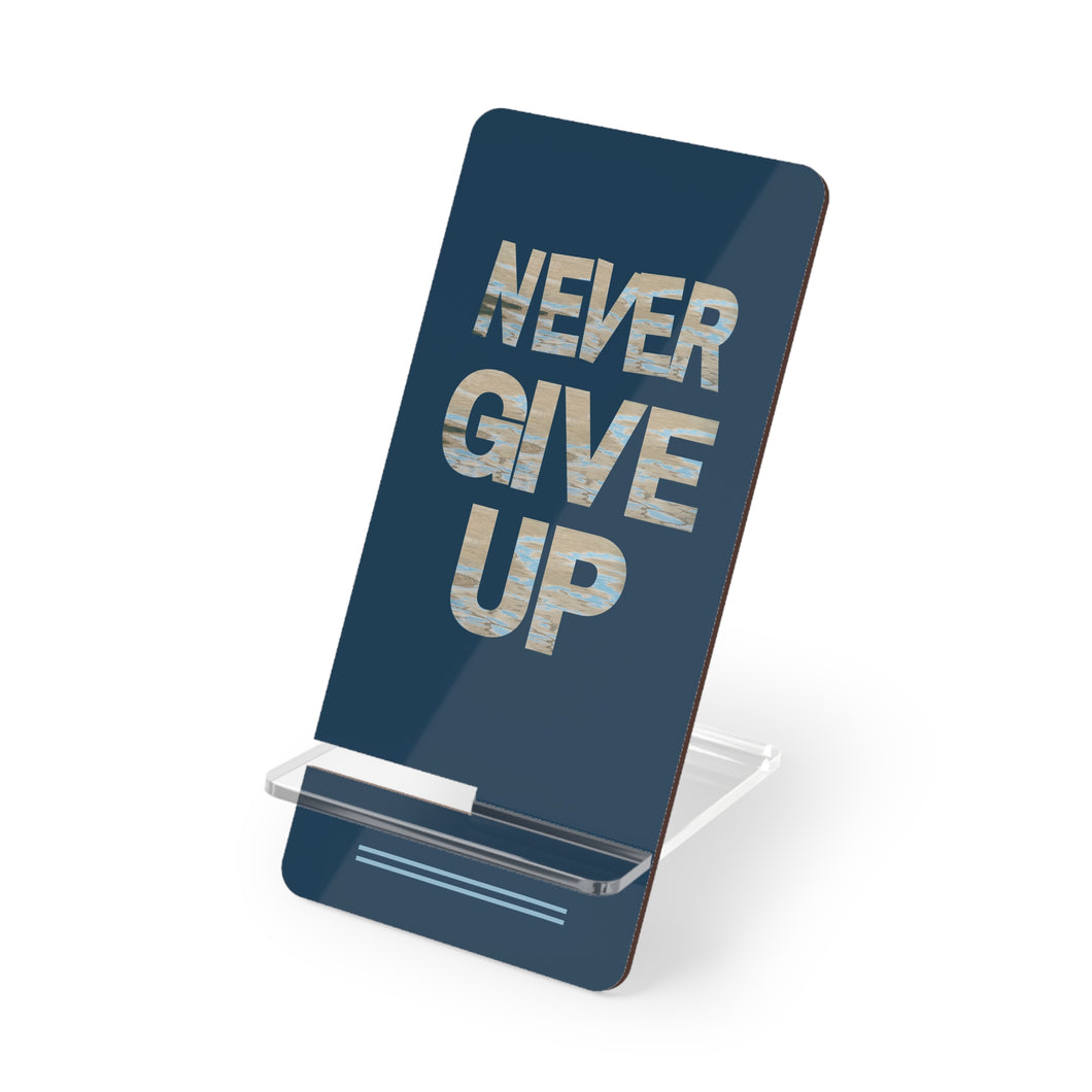 Mobile Display Stand - 'Never Give Up' - Ana.s.CameraWork