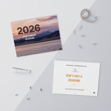 Load image into Gallery viewer, Utah Lakes &amp; Reservoirs 2026 Wall Calendar — Blank Monthly Layouts with Bible Verse
