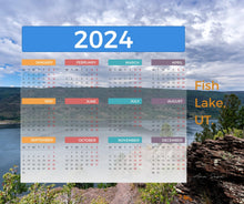 Load image into Gallery viewer, Ana Sosa&#39;s photography of Fish Lake, UT., with 2024 calendar
