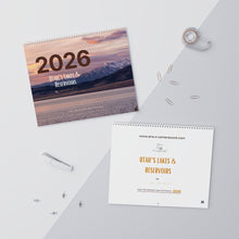 Load image into Gallery viewer, Utah Lakes &amp; Reservoirs 2026 Wall Calendar — Blank Monthly Layouts with Bible Verse
