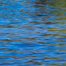 Load image into Gallery viewer, A photograph of vibrant reflection on the lake, blue and green colors.
