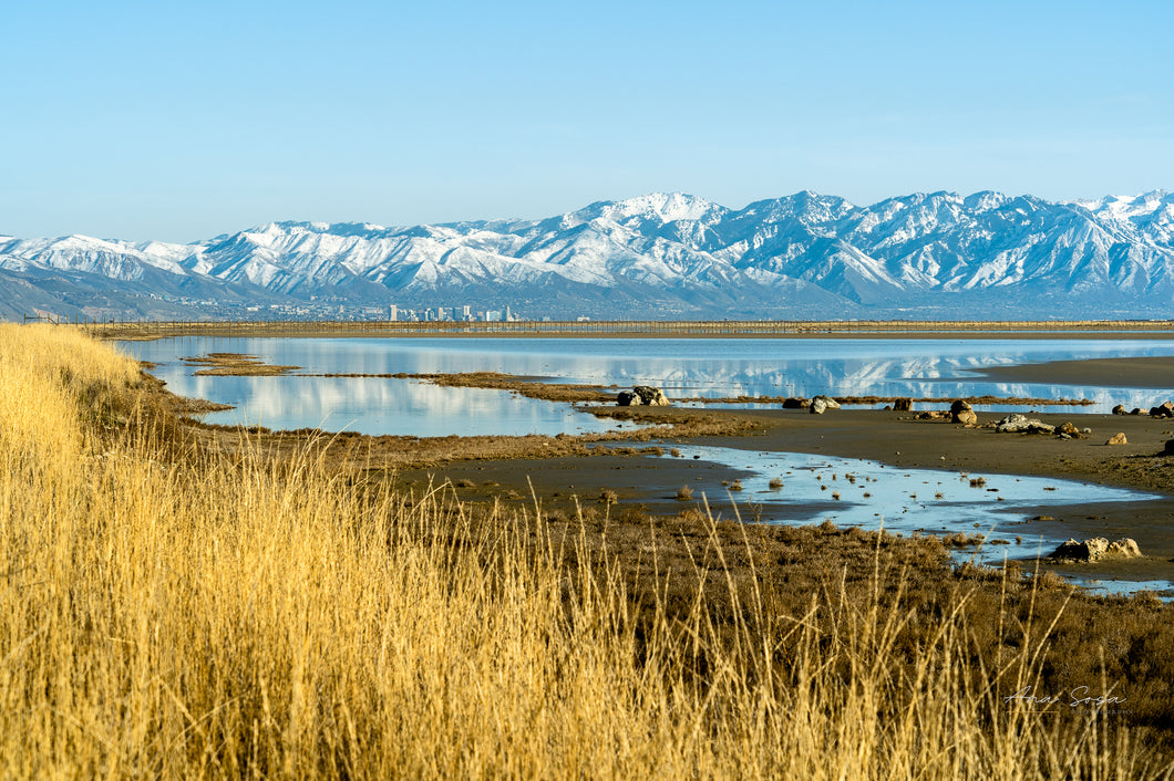 Salt Lake City viewed from Antelope Island - Ana.s.CameraWork