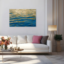 Load image into Gallery viewer, Gold &amp; Turquoise Like Calm in Motion
