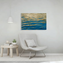 Load image into Gallery viewer, Gold &amp; Turquoise Like Calm in Motion
