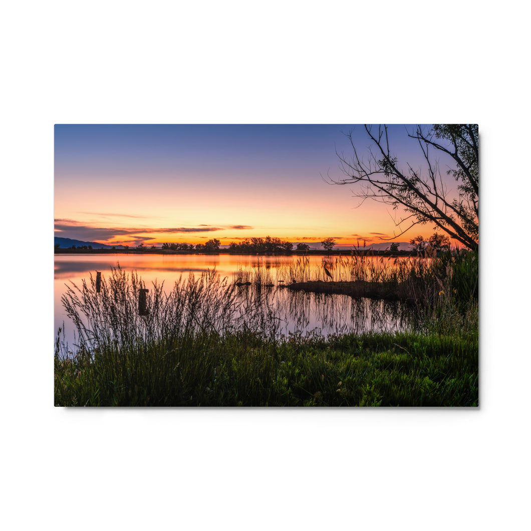 Metal prints - Bountiful Lake and Blue Heron - Ana.s.CameraWork