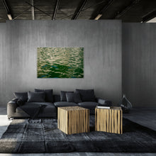 Load image into Gallery viewer, Gold &amp; Forest Green Stillness that Breathes
