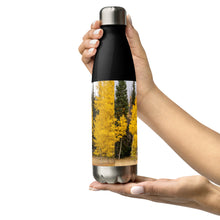 Load image into Gallery viewer, Stainless steel water bottle black 17 oz,back with Fall 2023 picture printed, Collectible!
