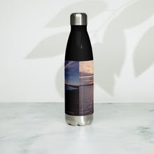 Load image into Gallery viewer, Stainless steel water bottle black 17 oz, back with Willard Bay Reservoir Printed, Collectible!
