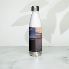 Load image into Gallery viewer, Stainless steel water bottle white 17 oz, back with Willard Bay Reservoir Printed, Collectible!
