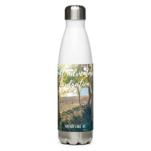 Load image into Gallery viewer, Stainless steel water bottle white 17 oz front with Navajo Lake Printed, Collectible!
