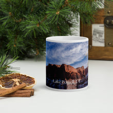 Load image into Gallery viewer, White glossy mug 11 oz front view with Lake Powell image.
