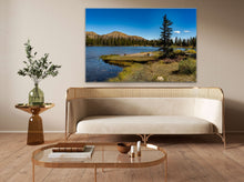 Load image into Gallery viewer, &quot;&#39;Nature&#39;s Harmony&#39; 40&quot; x 60&quot; - Gracing a cream-colored living room with cream furniture and wooden flooring, bringing nature indoors.&quot;

